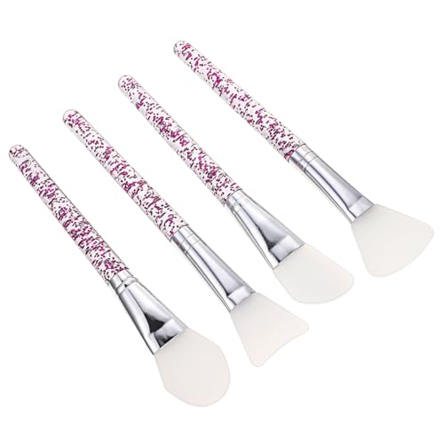 TOVINANNA 4 Stück Maskenpinsel Gesichtscreme Löffel Applikatorbürste Für Das Gesicht Kosmetikspatel Säure-applikatorpinsel Cremespatel Make-up-mischspatel Make-up Pinsel Kieselgel von TOVINANNA