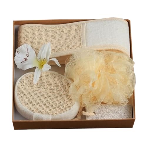 TOVINANNA 4stücke Teiliges Körperreinigungswerkzeuge Badeschwamm Duschschrubber Badetuch Und Schwamm Für Sanfte Hautpflege Für Frauen Und Männer Wiederverwendbar Und Waschbar TOVINANNA 4stücke Teiliges Körperreinigungswerkzeuge Badeschwamm Duschschrubber Badetuch Und Schwamm Für Sanfte Hautpflege Für Frauen Und Männer Wiederverwendbar Und Waschbar von TOVINANNA