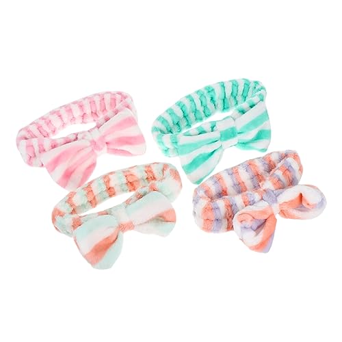 TOVINANNA 4stücke Teiliges Bowknot Haarband Korallenvlies Elastisches Make-up Stirnband Für Gesichtsreinigung Spa Und Maskenpflege Verschiedenen Farben Erhältlich TOVINANNA 4stücke Teiliges Bowknot Haarband Korallenvlies Elastisches Make-up Stirnband Für Gesichtsreinigung Spa Und Maskenpflege Verschiedenen Farben Erhältlich von TOVINANNA