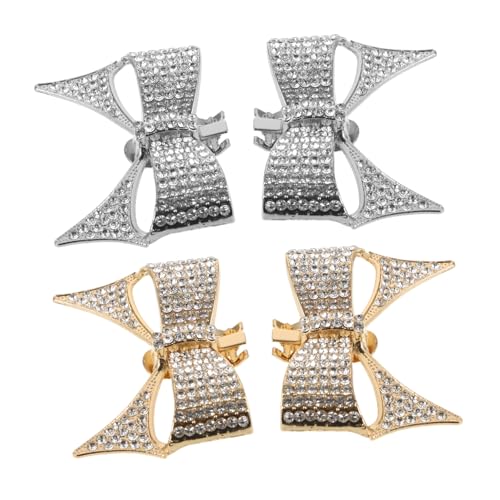 TOVINANNA 4 Stück Teiliges Glitzer Schleifen Schuhclips mit Strass Abnehmbare Schuhdekoration für Hochzeiten Partys und Besondere Anlässe Diy Schuhzubehör für Damen TOVINANNA 4 Stück Teiliges Glitzer Schleifen Schuhclips mit Strass Abnehmbare Schuhdekoration für Hochzeiten Partys und Besondere Anlässe Diy Schuhzubehör für Damen von TOVINANNA