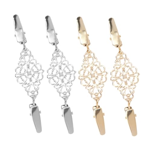 TOVINANNA 4 Stück Teiliges Langlebigen Clips Stilvolle Broschen für Damen für Cardigans Schals von TOVINANNA