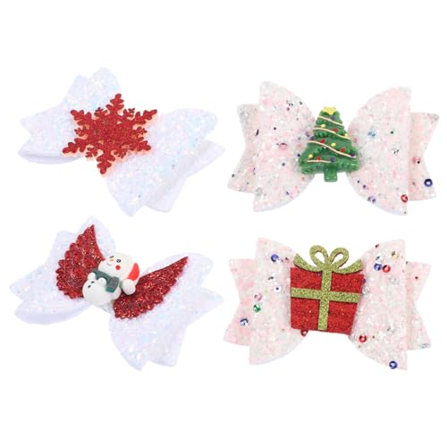 TOVINANNA 4 Stück Teiliges Weihnachts Haarspangen für Mädchen Niedliche Schleifen Designs Festliche Haarschmuck Glänzende Party Haarnadeln für Weihnachtsfeiern und Bühnenauftritte TOVINANNA 4 Stück Teiliges Weihnachts Haarspangen für Mädchen Niedliche Schleifen Designs Festliche Haarschmuck Glänzende Party Haarnadeln für Weihnachtsfeiern und Bühnenauftritte von TOVINANNA