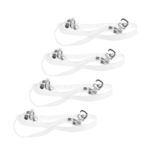 TOVINANNA 4 Stück Transparent Verstellbare High Heels Schuhriemen Anti rutsch Schnürsenkel für Damen Absätze Abnehmbar Stabiler Halt Geeignet für Lose Pumps und Modische High heels von TOVINANNA