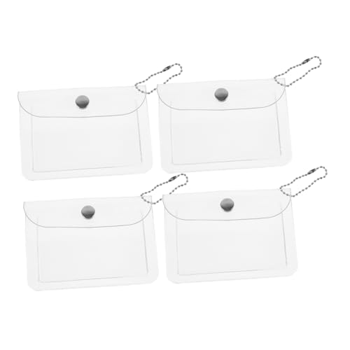 TOVINANNA 4stücke Transparenter Reisebeutel Kleiner Aufbewahrungstasche Durchsichtiger Halter Münzbeutel Organisationsbeutel Mini-münzbörse Durchsichtiger Beutel Lippenstifthaltertasche Durc von TOVINANNA