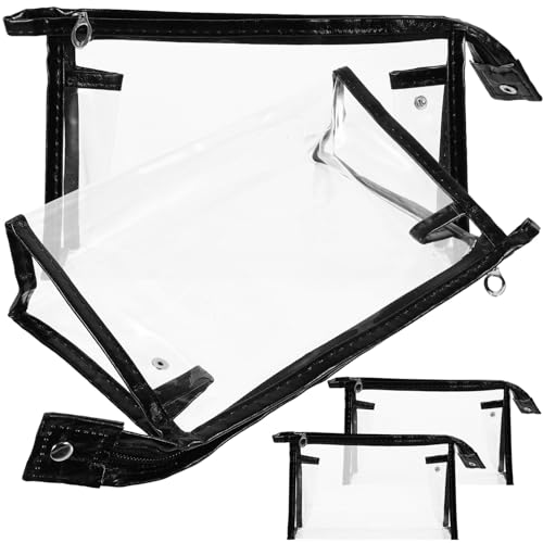 TOVINANNA 4stücke Teiliges Transparente Kosmetiktasche Wasserfeste Reisetasche Mit Reißverschluss Für Make-up Und Toilettenartikel Für Reisen Frauen Und Männer von TOVINANNA