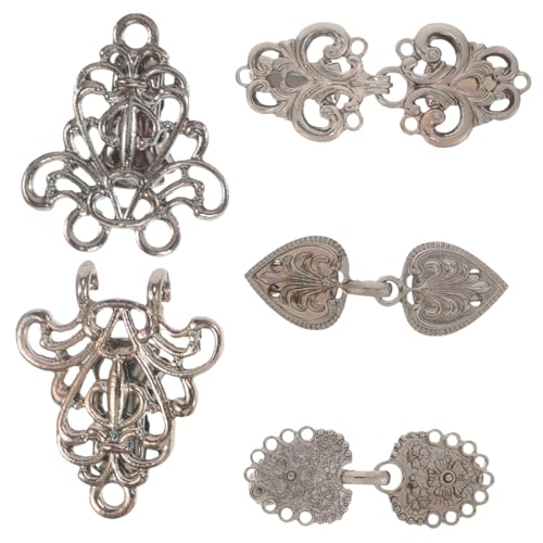 TOVINANNA 4 Stück Vintage Cardigan Clips aus Elegante Schal kragen Verschlüsse für Damen Vielseitige Broschen für Pullover Kleider Shirts und Schals Modische Bekleidungs accessoires von TOVINANNA