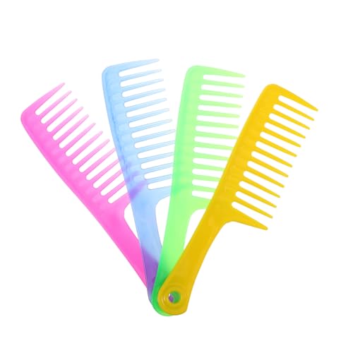 TOVINANNA 4 Stück breiter Zahnkamm Haarkamm für Frauen Stylingkamm für Herren Shampoo-Kamm Stylingkamm für Männer Breitzahnkamm für Perücken Haarkämme zum Stylen Plastik TOVINANNA 4 Stück breiter Zahnkamm Haarkamm für Frauen Stylingkamm für Herren Shampoo-Kamm Stylingkamm für Männer Breitzahnkamm für Perücken Haarkämme zum Stylen Plastik von TOVINANNA