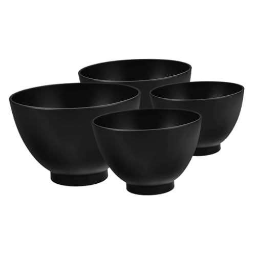 TOVINANNA 4-teiliges Silikon-rührschüssel-set Für Für Frauen Maskenschüssel Mit Breiter Öffnung Leicht Zu Reinigen Stapelbares Schönheitswerkzeug Für Die Hautpflege von TOVINANNA