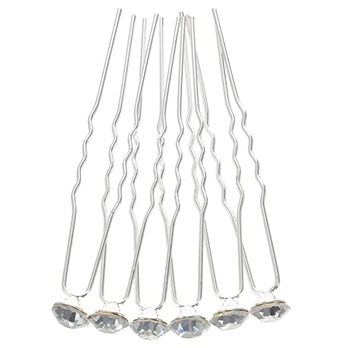 TOVINANNA 40stücke Rhinestone Haarnadel Teilig Förmige Haarklammern Für Hochzeitsfrisuren Eleganter Haarschmuck Für Bräute Und Damen Glitzernde Accessoires Für Hochzeiten Und Besondere von TOVINANNA
