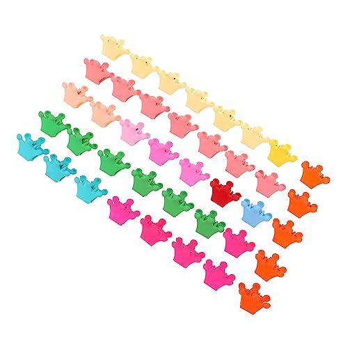 TOVINANNA 40stücke Kleine Krallen-haarspangen Für Mädchen Im Krönchenförmigen Design Für Verschiedene Frisuren Robust Und Rutschfest Für Feste Und Alltag von TOVINANNA