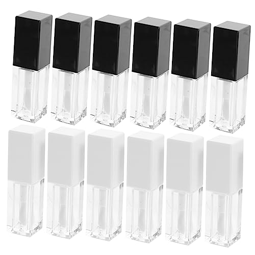 TOVINANNA 48 Stk quadratische Lipgloss-Röhre Lipgloss-Tube für Damen Lipgloss-Fläschchen lippenstift set lipstick set Mini-Lippenbalsam Flasche Lipgloss Lipgloss-Behälter nachfüllbar Füllung von TOVINANNA