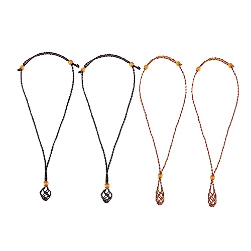 TOVINANNA 4stücke Halskettenkordel Für Anhänger Kristallhalter Halskette Gewebtes Halskettenseil Stein Halter Für Halsketten Halskettenkordeln Für Bastelarbeiten TOVINANNA 4stücke Halskettenkordel Für Anhänger Kristallhalter Halskette Gewebtes Halskettenseil Stein Halter Für Halsketten Halskettenkordeln Für Bastelarbeiten von TOVINANNA