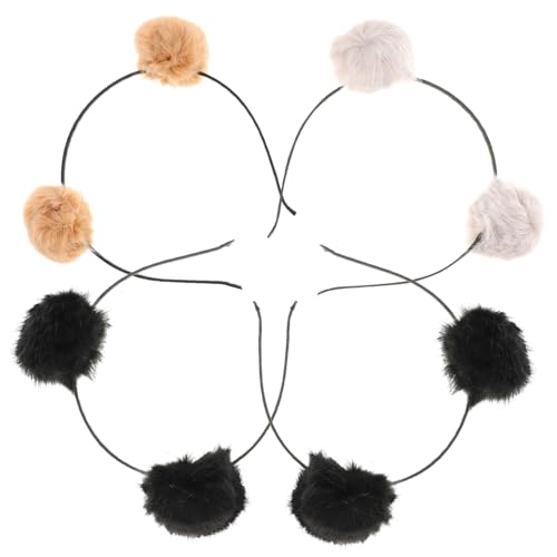 TOVINANNA 4stücke Pompom Stirnband Für Junge Mädchen Mit Katzenohren Flauschige Kopfbedeckung Partyaccessoire Für Geburtstagsfeiern Cosplay Und Kostümpartys Gemischter Stil TOVINANNA 4stücke Pompom Stirnband Für Junge Mädchen Mit Katzenohren Flauschige Kopfbedeckung Partyaccessoire Für Geburtstagsfeiern Cosplay Und Kostümpartys Gemischter Stil von TOVINANNA