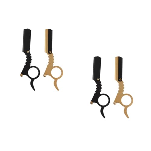 TOVINANNA 4stücke Manuelle Rasierer Handrasierer Für Präzises Trimmen Von Bart Körper Und Beinbehaarung Mit Leicht Zu Öffnendem Schutz von TOVINANNA