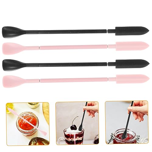 TOVINANNA 4stücke Mini Silikon Löffel Kosmetische Spatel Silikon Make-up Löffel Schönheit Spatel Hautpflege von TOVINANNA