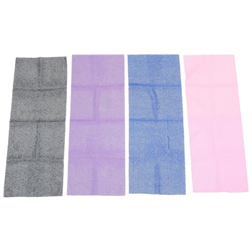 TOVINANNA 4stücke Teiliges Afrikanische Netzwäsche Lange Praktische Körperpeeling-handtücher Für Dusche Für Sanfte Reinigung Und Hautpflege Maschinenwaschbar Starke Wasseraufnahme von TOVINANNA