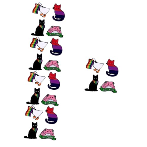 TOVINANNA 5 Sätze Teiliges Cartoon Tier Broschen Niedliche Anstecknadeln Für Kleidung Hüte Und Taschen Langlebigem Legierungsmaterial Für Partys Und Besondere Anlässe 4 Stück * 5 von TOVINANNA