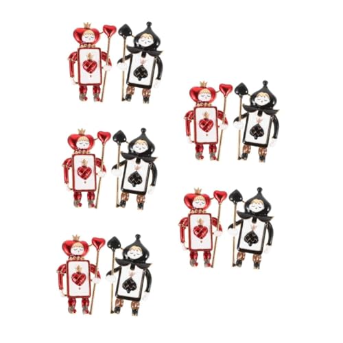 TOVINANNA 5 Sätze Vintage Spade Soldier Broschen Weihnachts Themen Dekorative Kragen Pins Langlebigem Legierungsmaterial Stilvolle Hut Accessoires Für Frauen Und Männer Witzige 2 Stück * 5 von TOVINANNA