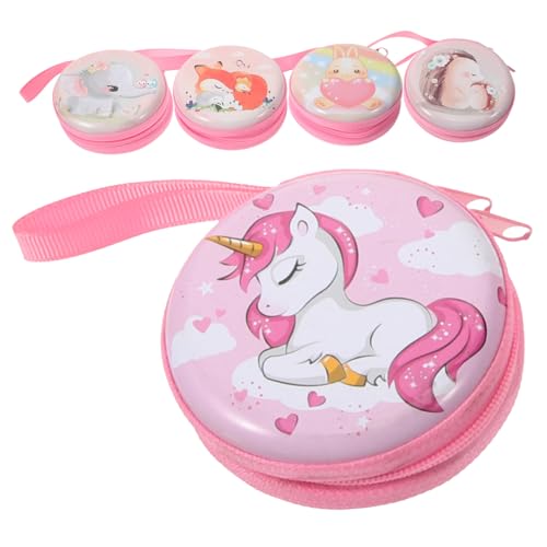 TOVINANNA 5 Stück Teiliges Cartoon Geldbörsen mit Reißverschluss Münztaschen für Schlüsselanhänger für Fuchs von TOVINANNA