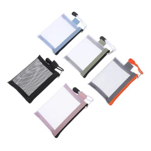 TOVINANNA 5stücke Mini-netzbeutel Mit Reißverschluss Kosmetik-Aufbewahrungstasche Kleine Beutel Für Handtasche Reise-Make-up-Organizer Für Hautpflegeprodukte von TOVINANNA