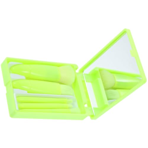 TOVINANNA Mini-make-up-pinselset Für Unterwegs Tragbares Kosmetikpinselset Für Damen Mit Etui Und Spiegel Ideal Für Grundierung Lidschatten Und Lippenstift von TOVINANNA