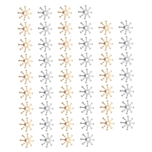 TOVINANNA 50stücke Diy Blumen Knospe Kopfschmuck Zubehör Kupfer Haar Decor Haarnadel Zubehör Für Schmuckanhänger Und Armbandzubehör von TOVINANNA