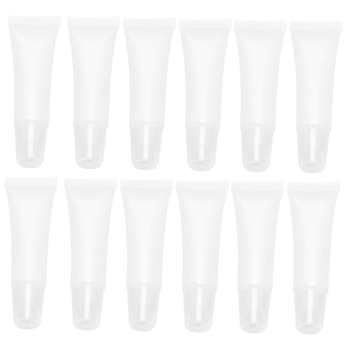 TOVINANNA 50stücke Leere Subpackage Lippen Creme Rohre Lip Balm Lip Gloss Nachfüllbar Rohre Lippenbalsamtuben Lippencremetuben Quetschbehälter Für Make-up von TOVINANNA