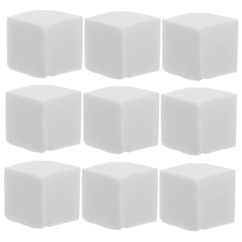 TOVINANNA 50stücke Mehrseitiger Make-up-schwamm Quadratische Mini-schwammblöcke Nagelpufferblock Mini-nagelschwamm Make-up Nagelkunst Nahtloses Auftragen Von Lidschatten Und Gelpolitur von TOVINANNA