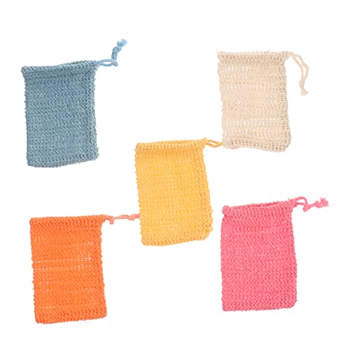 TOVINANNA 5St Aufbewahrungstasche für Seife Bad Halter für Seifenstücke Seifenschwamm schäumend Entleeren Seifenschaumbeutelbehälter einfache Tasche Seife schäumt Bettwäsche aus Baumwolle von TOVINANNA