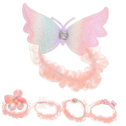 TOVINANNA 5stücke Teiliges Von Elastischen Haargummis Für Mädchen Niedliche Haarspangen Mit Verschiedenen Designs Für Festlichkeiten Und Alltag Bequem Tragbar Als Armband von TOVINANNA