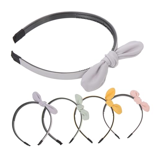 TOVINANNA 5stücke Stirnband Mit Schleife Dekorativ Rutschfest Für Damen Mädchen Haarband Für Party Cosplay Weihnachten Valentinstag von TOVINANNA