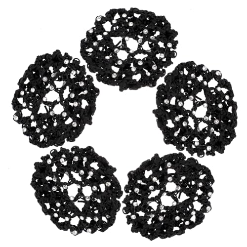 TOVINANNA 5stücke Damen Haar Bündchen Abdeckungen Haarnetze Haar Wraps Strass Haarnetz Styling Werkzeuge von TOVINANNA