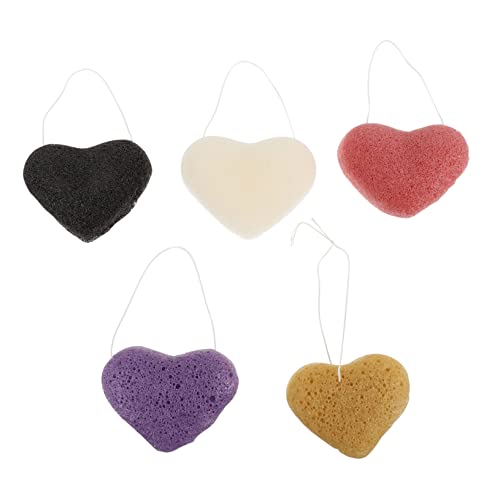 TOVINANNA 5stücke Gesichtsschwamm Für Reinigung Peeling Gesichts-make-up-schwamm Gesichtsschwammpad Leicht Zu Handhaben Wiederverwendbar Für Frauen Männer von TOVINANNA