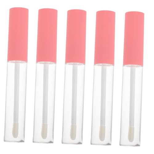 TOVINANNA 5stücke Leere Lipgloss-röhren Transparente Mini Behälter Für Diy Lippenpflege Lippenbalsam Und Mascara Nachfüllbare Tuben Mit Für Reisen Und Präzise Dosierung von TOVINANNA