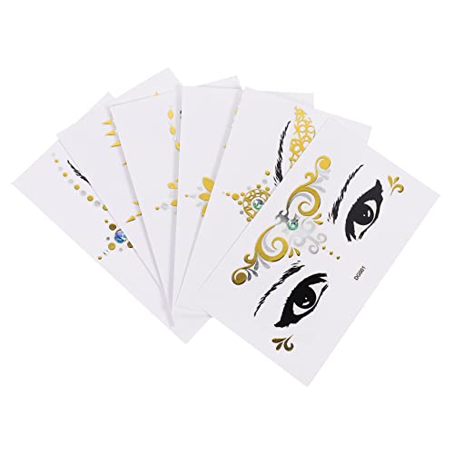 TOVINANNA 6blätter Augen Make-up Aufkleber Halloween Aufkleber Maskerade Temporäre Tattoos Für Maskerade Kosmetikparty Abschlussfeier Cosplay von TOVINANNA