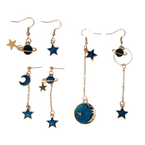 TOVINANNA 6 Paare Sternförmige Ohrringe für Damen Lange Quasten Ohrhänger Zufälligem Stil Ohrringe für Alltag Reisen und Besondere Anlässe TOVINANNA 6 Paare Sternförmige Ohrringe für Damen Lange Quasten Ohrhänger Zufälligem Stil Ohrringe für Alltag Reisen und Besondere Anlässe von TOVINANNA