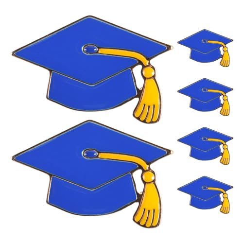 TOVINANNA 6 Stück Legierung Cap Schmuck für Schüler Erinnerungsstück für Abschlussfeiern und Akademische Veranstaltungen von TOVINANNA