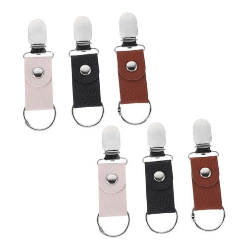TOVINANNA 6 Stück PU Huthalter für Windschutz Tragbarer Hutfixierer für Taschen Rucksäcke Gepäck für Wandern Camping Radfahren von TOVINANNA