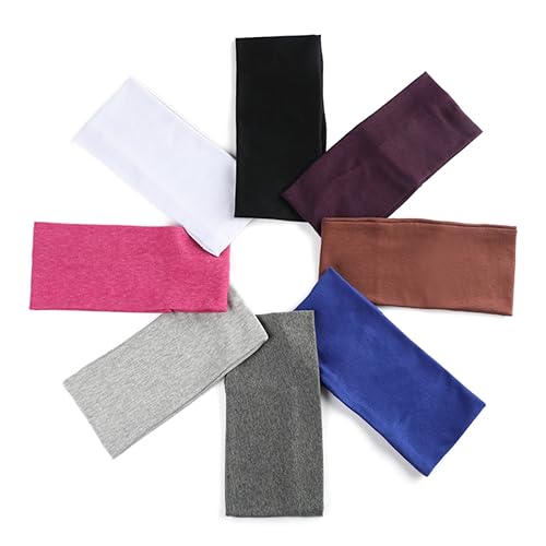 TOVINANNA 6stücke Teiliges Elastische Baumwoll-stirnbänder Atmungsaktive Sport Und Yoga-haaraccessoires Rutschfestes Und Komfortables Design Für Damen Gemischte Farben von TOVINANNA