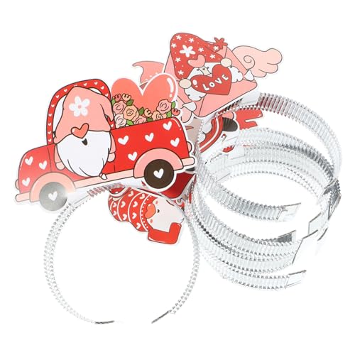 TOVINANNA 6 Stück Valentinstag Stirnband Haar Accessoires Für Damen Niedliches Stirnband Valentinstag Stirnband Für Mädchen Valentinstag Zwerg Stirnband Dekoratives Stirnband Damen von TOVINANNA