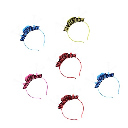 TOVINANNA 6stücke Teiliges Glühendes Haarband Für Lustige Festival-haarschmuck Für Neujahr Leuchtende Kopfband Für Feiern Für Und Partys Farben Zufällig von TOVINANNA