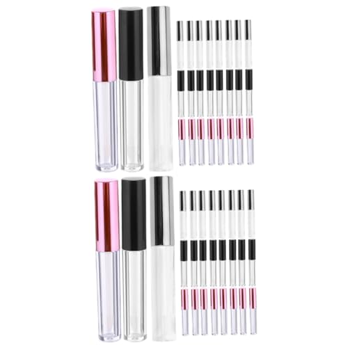 TOVINANNA 60 Stk Lipgloss Tube Lipgloss Tube Behälter DIY Lippenstifttube lip gloss tubes Lippenstiftrohr Lipgloss-Röhren Lippenbalsam Lipgloss-Kunststofftuben Flaschen mit Lippenöl Füllung von TOVINANNA