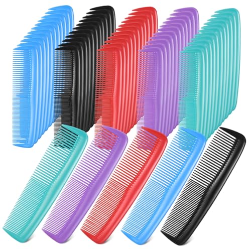 TOVINANNA 60 Stück Haarkämme und Zähne Tragbare Friseurkämme für Damen und Herren für Haarstyling und Pflege zu Allen Haartypen von TOVINANNA