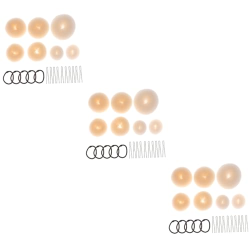 TOVINANNA 66 Stk Haarstyling-gerät Haare Bobby Pins Krause Haargummis Kit Zur Haarknotenherstellung Haarbänder Für Mädchen Haarspange Für Frauen Haarspangen Für Kinder Haar Donuts Beige von TOVINANNA