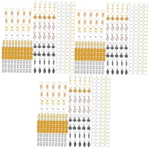 TOVINANNA 660 Stk Haarring Haarschmuck Haarnadel Dreadlock-flechtung Stirnband Perücke Damen Medaillons Ringe Für Haarspangen Dreadlock-ringe Dreadlock-schmuck Haargeflecht Zubehör Legierung von TOVINANNA