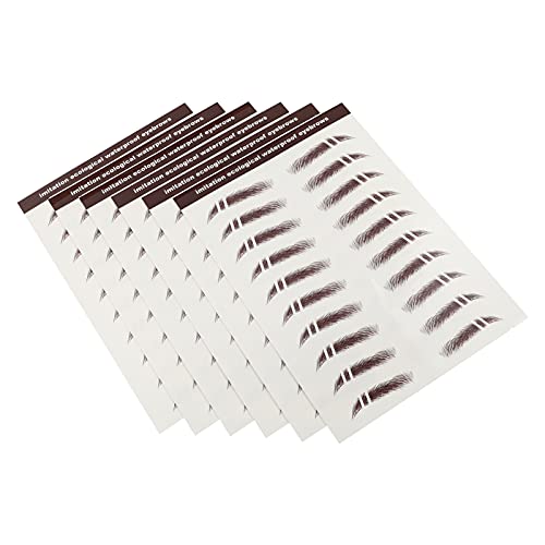 TOVINANNA 6stücke Augenbrauen Aufkleber Haarsimulations Wiederverwendbar Nicht Verglühend Für Dünne Augenbrauen Transfer Sticker Make-up Hilfsmittel von TOVINANNA
