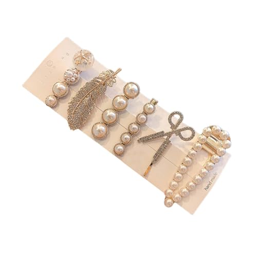 TOVINANNA 6St Haarnadel hübsche Haarspangen Bananenclips für feines Haar Haarspangen frauen hair styling haar spangen Haare verhauen Haarstyling-Klemmen Stilvolle Haarspange Eisen Weiß von TOVINANNA