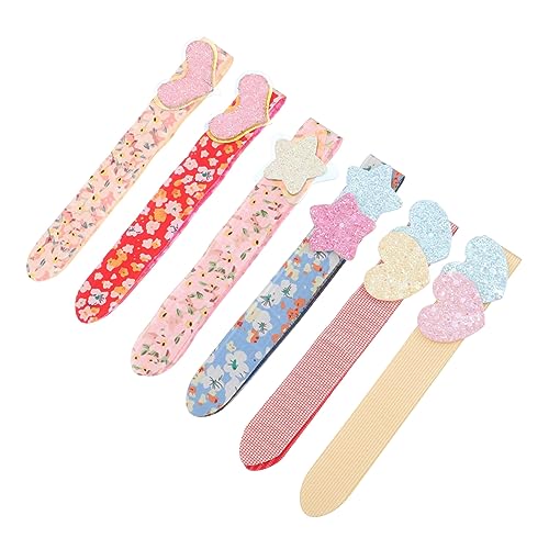 TOVINANNA 6stücke Haaraufkleber Für Damen Glitzer Haarband Kissenaufkleber Haaraufkleberhalter Fransenaufkleber Haarfranse-patch Für Nacken Und Seitenhaare Langlebig Und Sicher von TOVINANNA