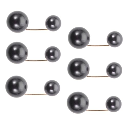 TOVINANNA 6Stücke Faux Pearl Broschen Anstecknadeln für Kleidung Sicherheitsclips für Röcke Hosen Pullover Hochwertige und Künstliche Perlen für Partys und Alltag von TOVINANNA