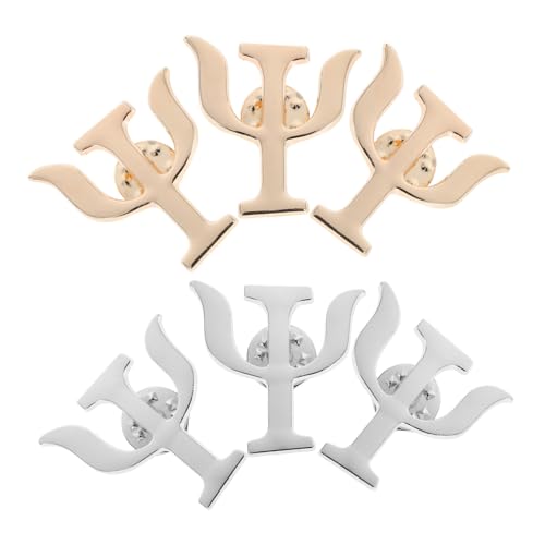 TOVINANNA 6Stücke Psychologie Brosche Stilvolle Anstecknadeln für und Taschen für Psychologen Langlebige Vintage Design und Silber von TOVINANNA